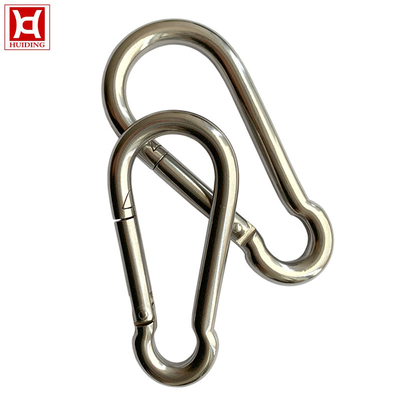 Сверхмощная твердость крюка M8 Carabiner кнопки нержавеющей стали весны высокая