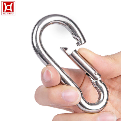 Кнопка нержавеющей стали M4 Carabiner 316 закрепляет гальванизируя поверхность